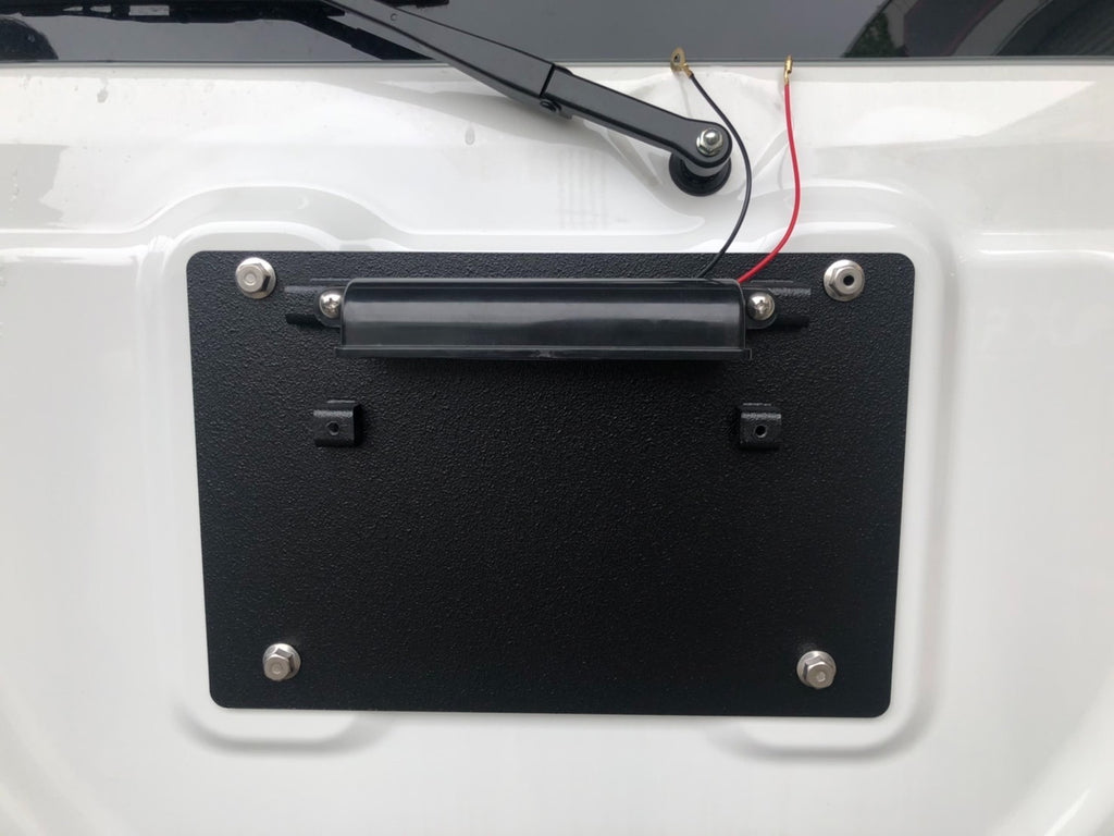 背面タイヤレス ナンバー移設キット ナンバー キット LEDナンバー灯付き 穴開け不要 センター位置 ジムニー シエラ オートルビーズ autorubys【 JB64 JB74 用】
