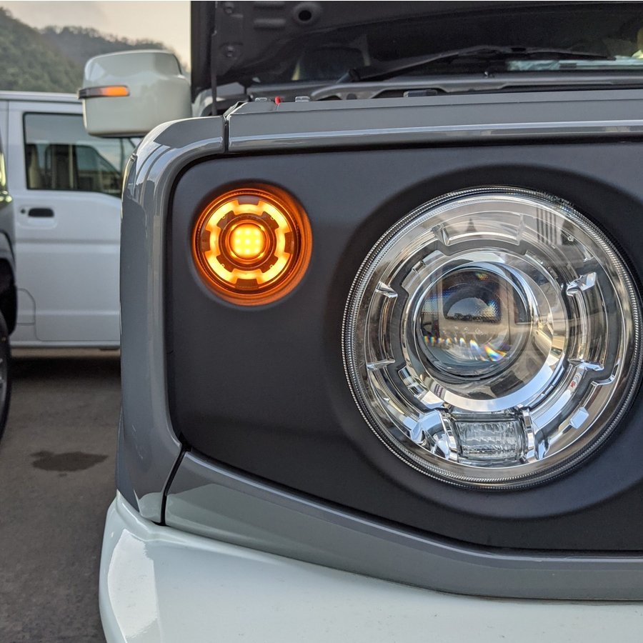 フロント ウインカー ＆ サイドマーカー LED 左右 セット