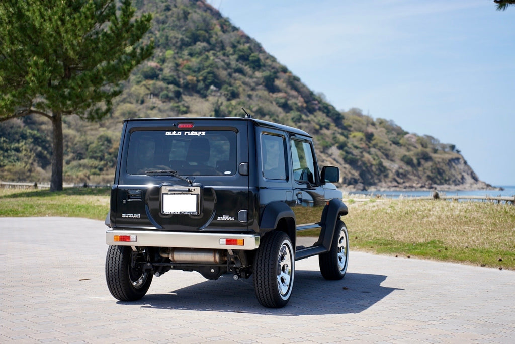 オールドスクールリアバンパー ステンレス製 角型テール LEDテールランプセット