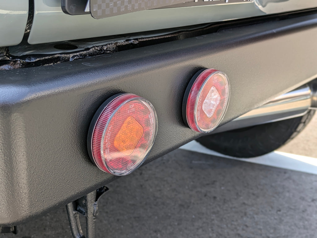 オールドスクール リアバンパー 丸型テール LED テールランプ セット