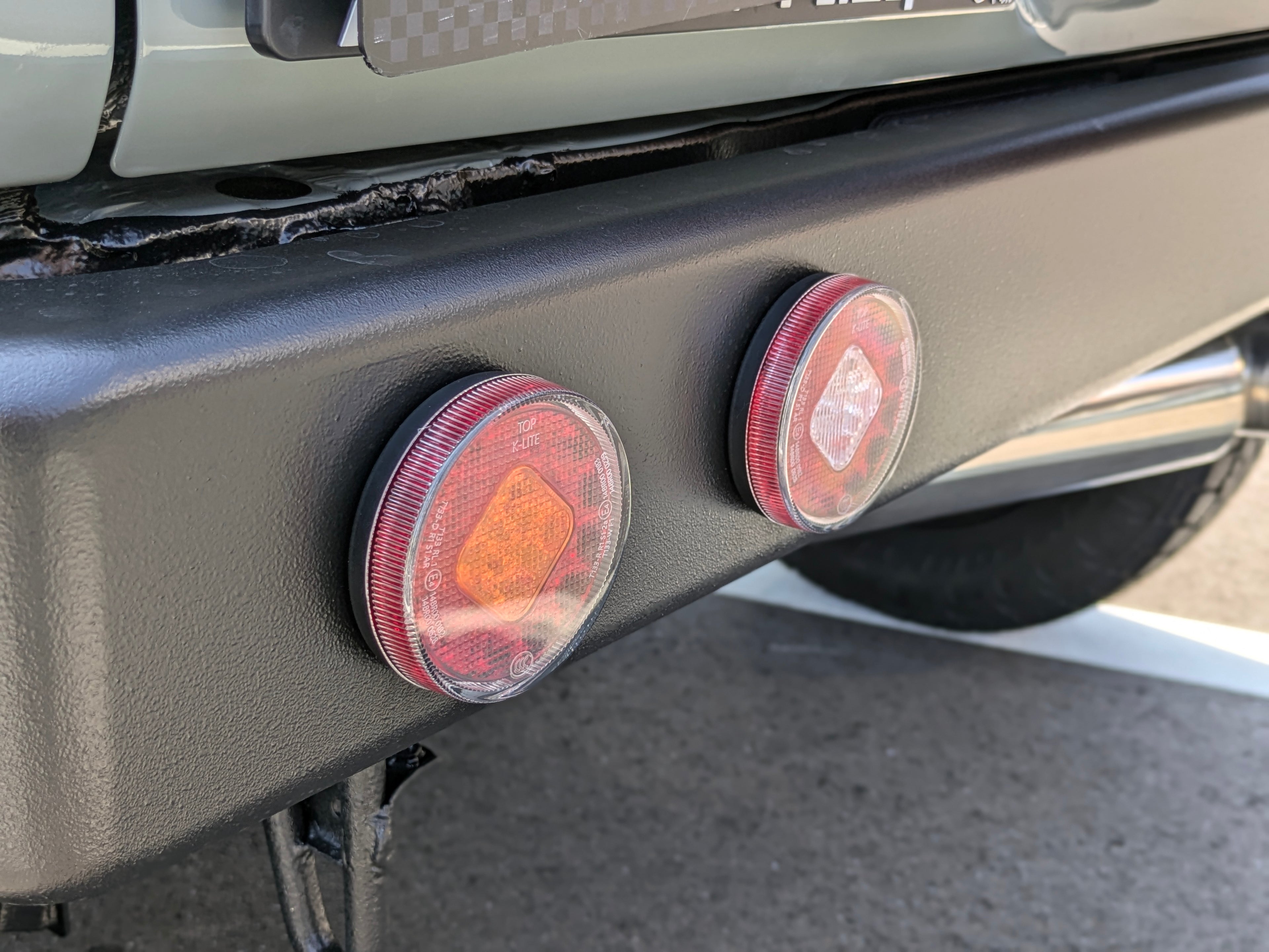 オールドスクール リアバンパー 丸型テール LED テールランプ セット