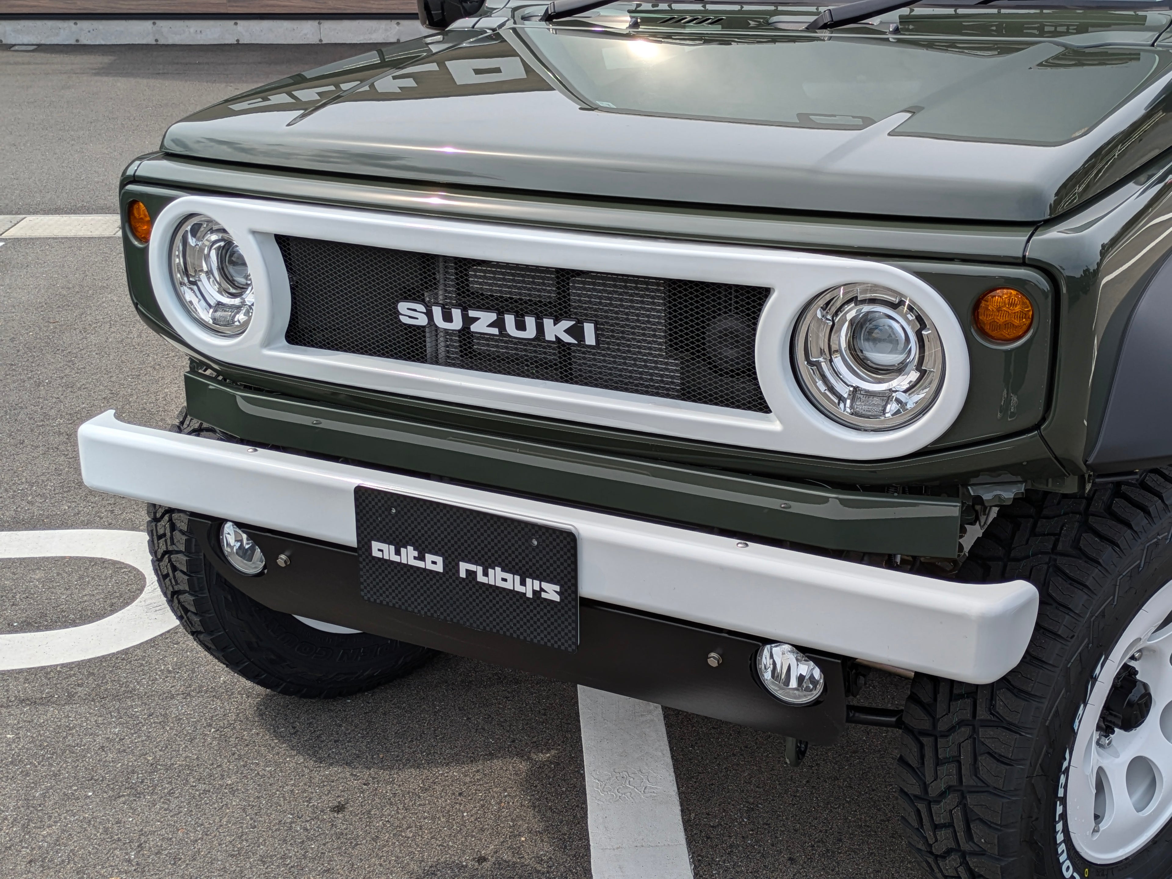 オールドスタイルフロントバンパー スキッドプレート付き