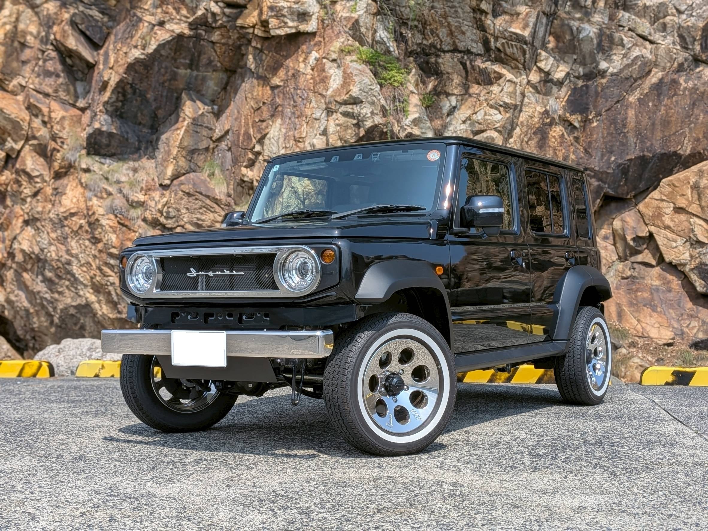 ステンレス製 アイコニックナナマル フロントバンパー スキッドプレート付き